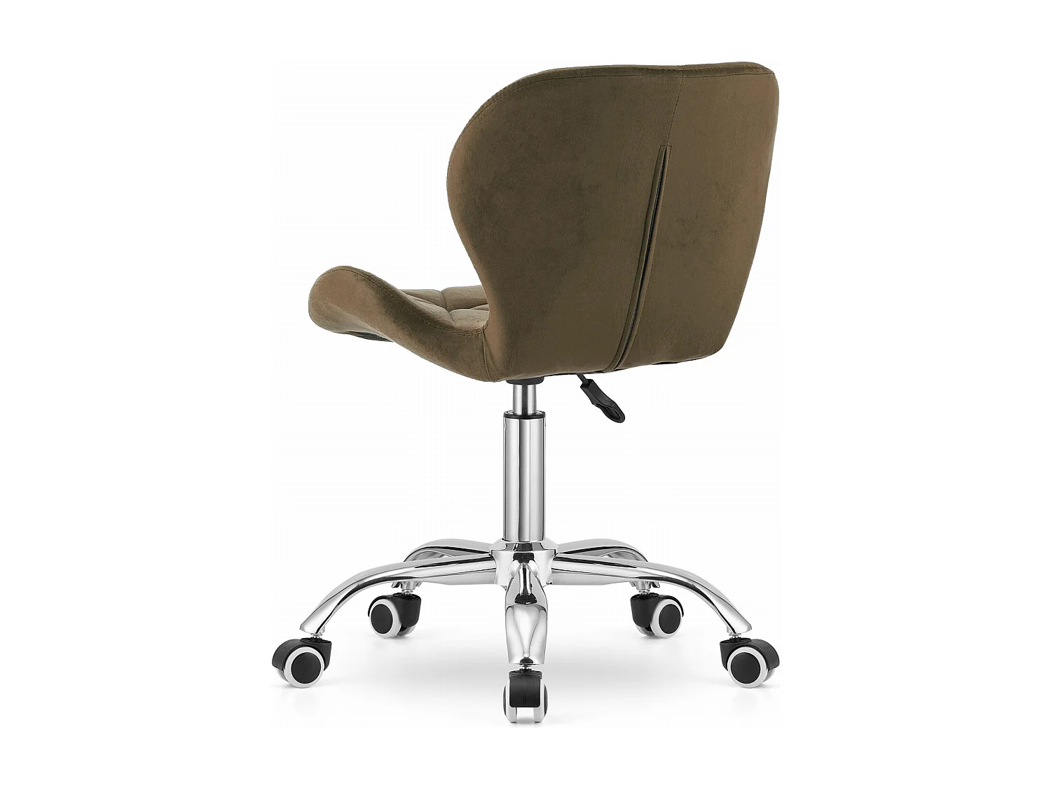 Fauteuil pivotant ergonomique Valora AVOLA en velours marron pour bureau