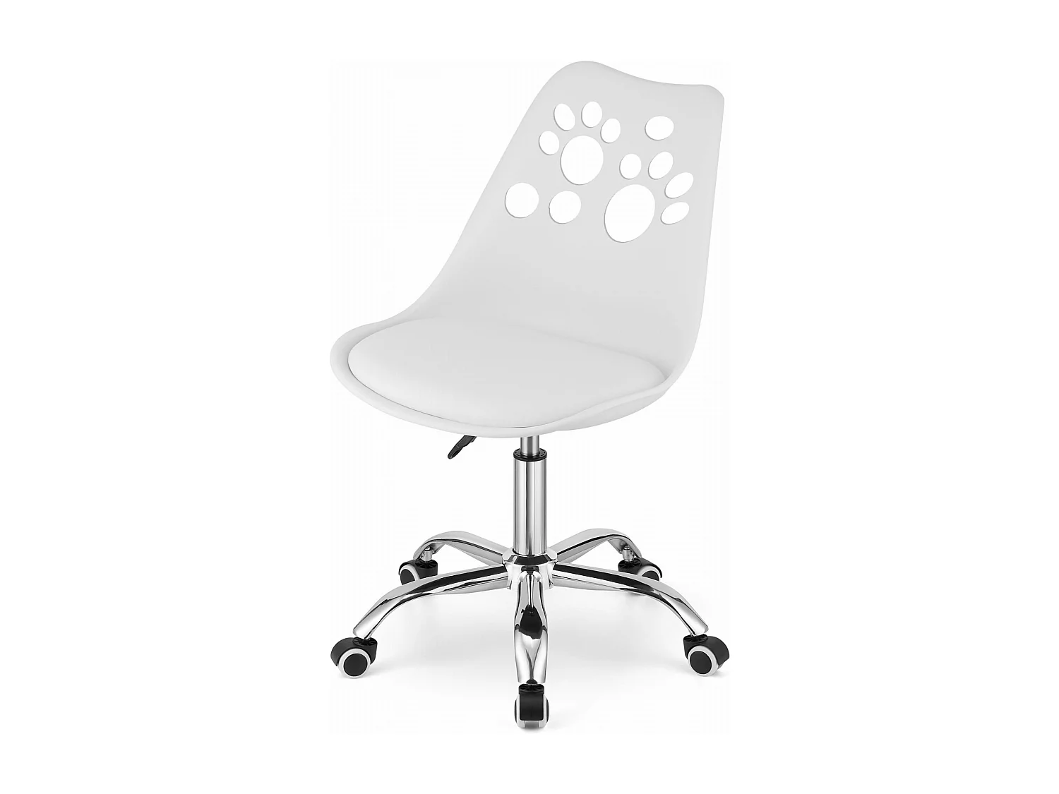 Fauteuil pivotant ergonomique Valora PRINT blanc pour bureau à domicile