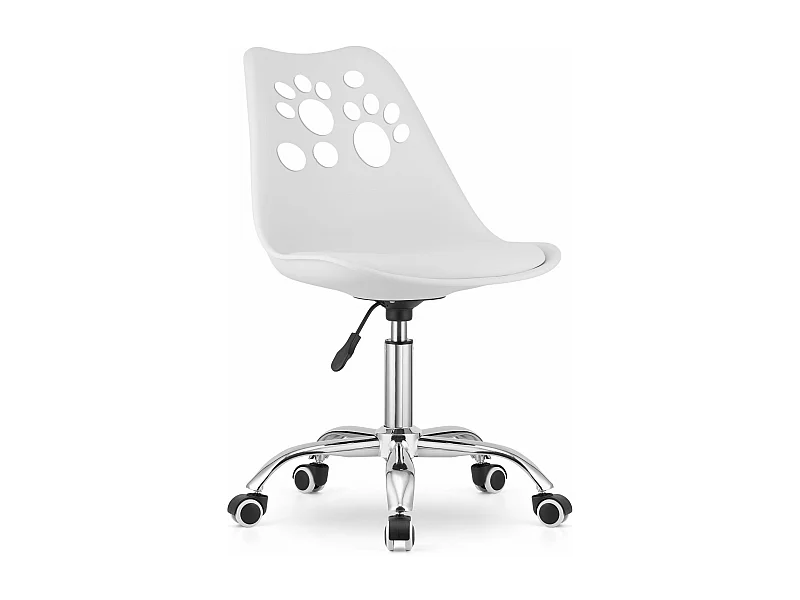 Fauteuil pivotant ergonomique Valora PRINT blanc pour bureau à domicile