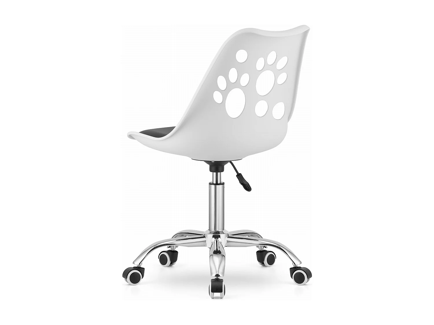 Fauteuil pivotant Valora PRINT, design ergonomique noir et blanc
