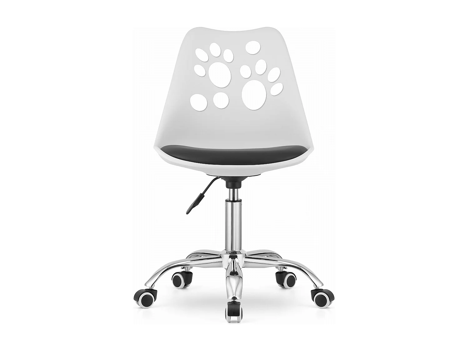 Fauteuil pivotant Valora PRINT, design ergonomique noir et blanc