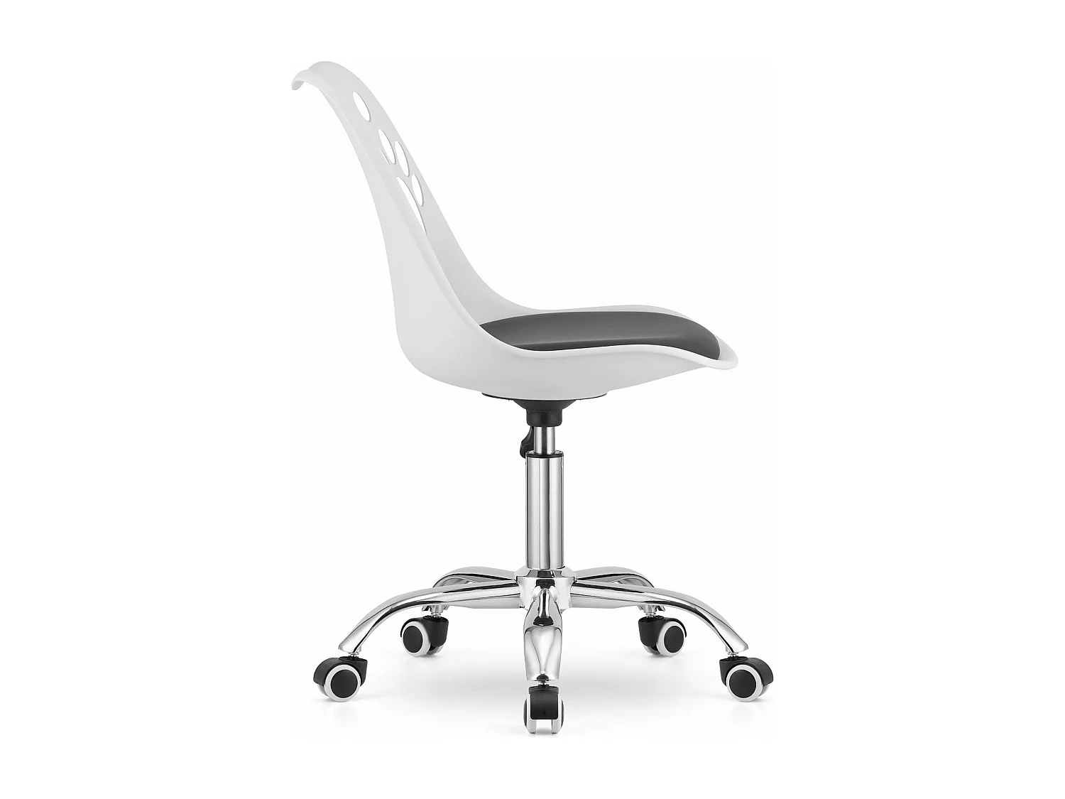 Fauteuil pivotant Valora PRINT, design ergonomique noir et blanc
