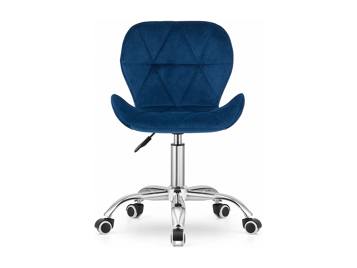 Fauteuil pivotant Valora AVOLA ergonomique en velours bleu marine