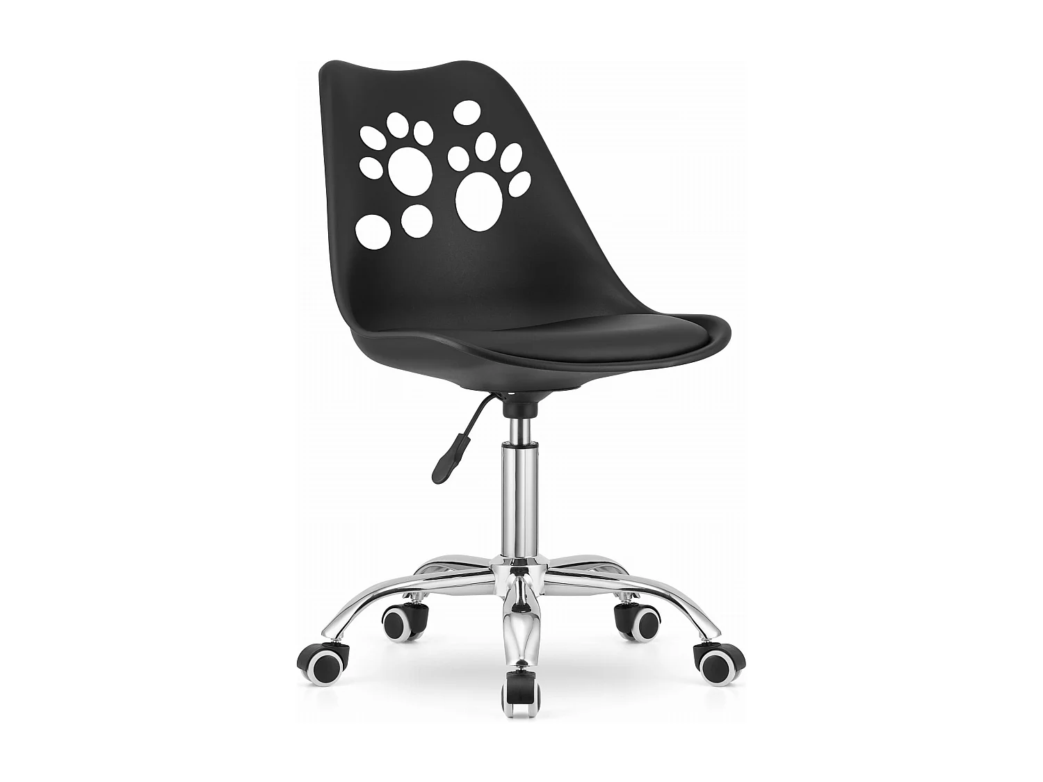 Silla giratoria ergonómica Valora PRINT negra para oficina en casa