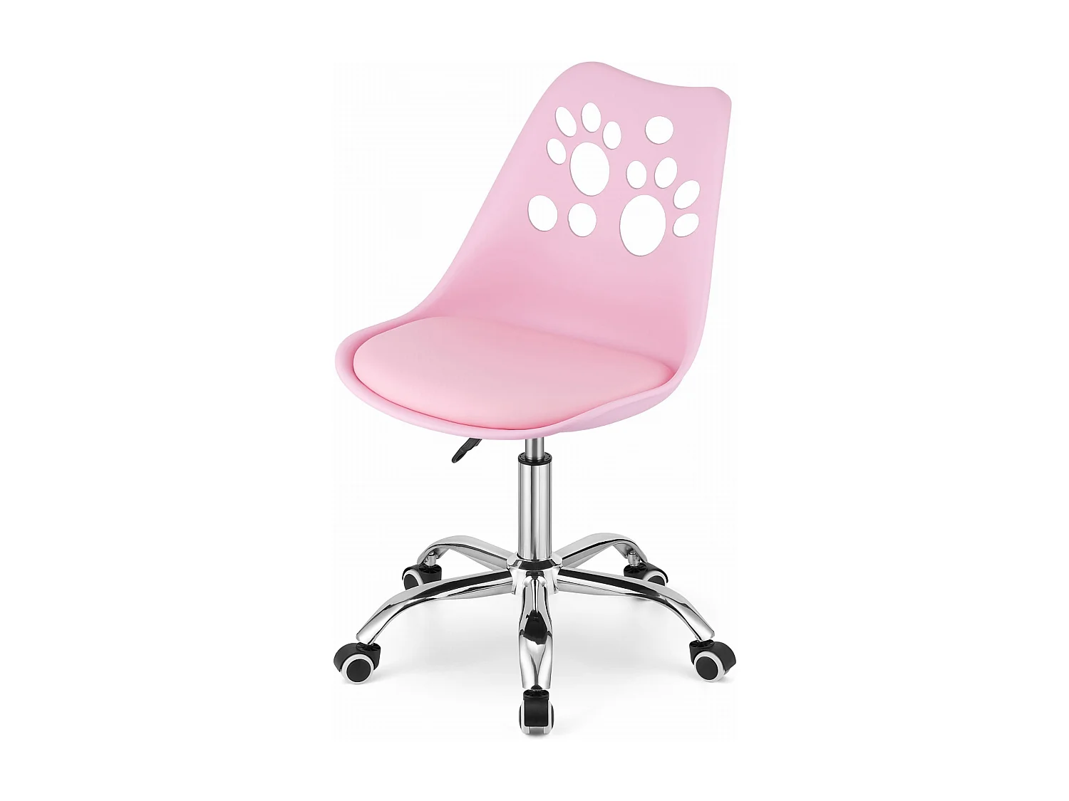 Fauteuil pivotant Valora PRINT rose, design ergonomique pour bureau à domicile