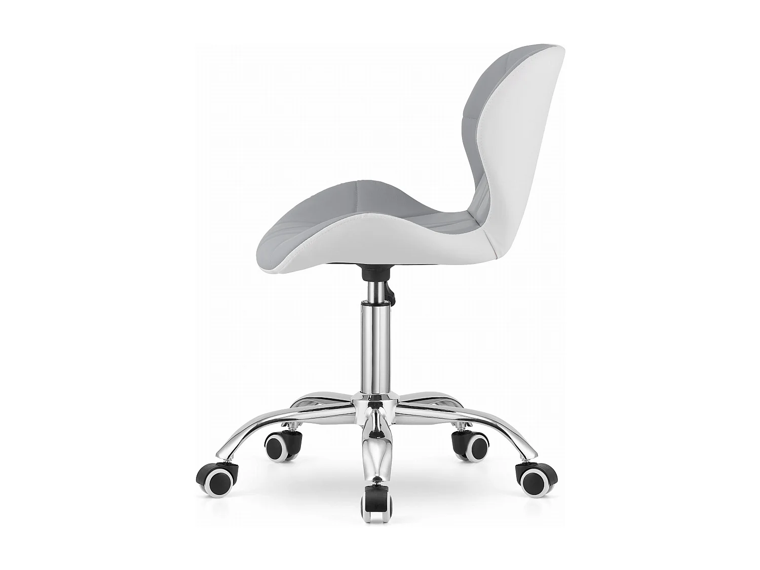 Valora AVOLA Drehstuhl, Grau und Weiß, ergonomisches Design