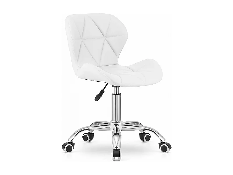 Valora AVOLA draaistoel wit eco-leer ergonomisch ontwerp