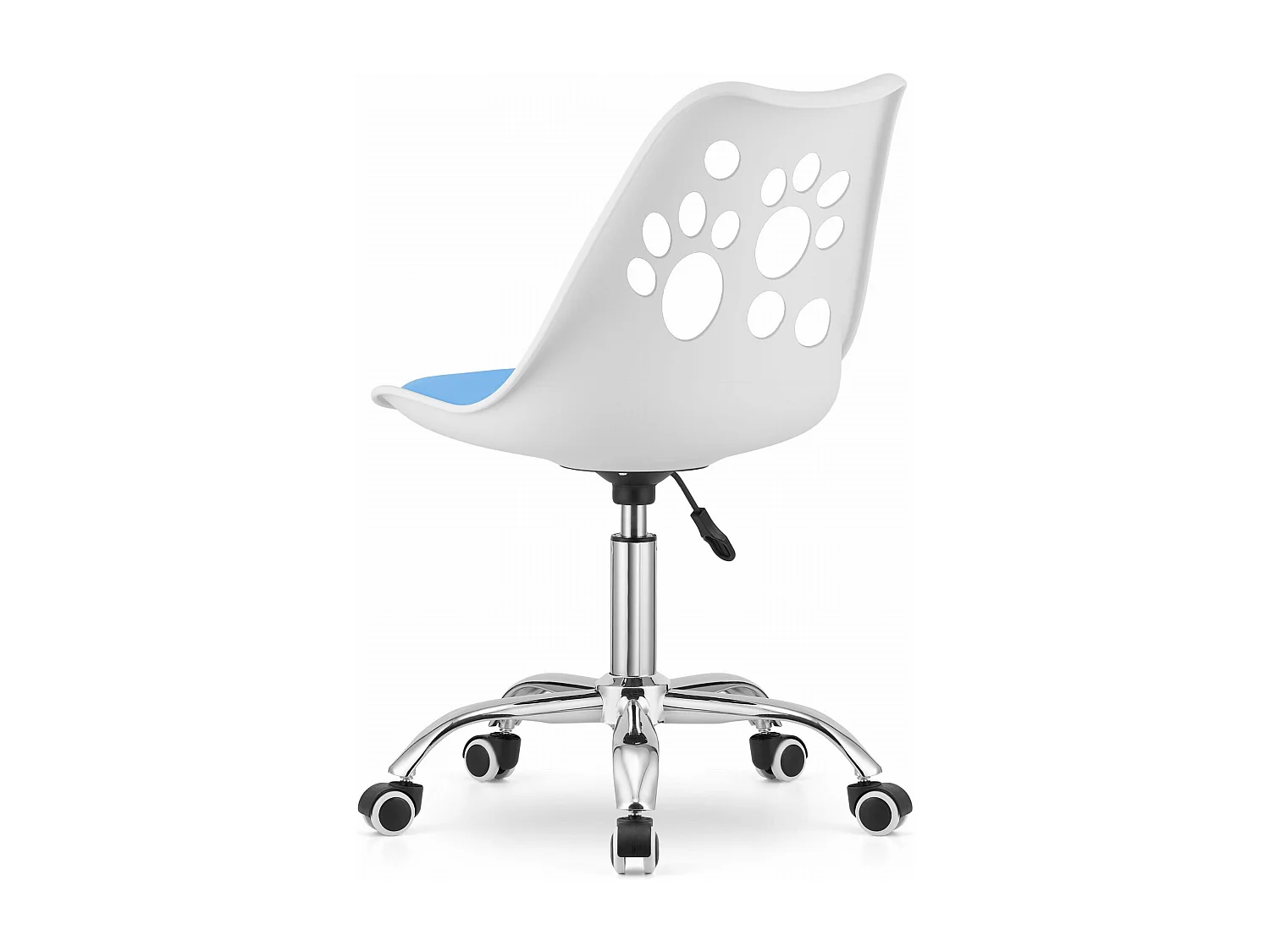 Fauteuil pivotant ergonomique Valora PRINT blanc et bleu pour la maison