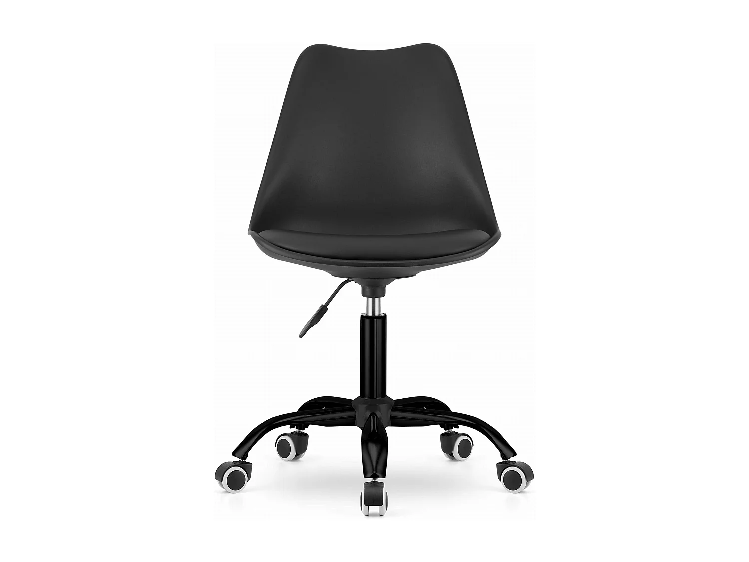 Fauteuil pivotant Valora ANDRIA, base noire, siège de bureau réglable