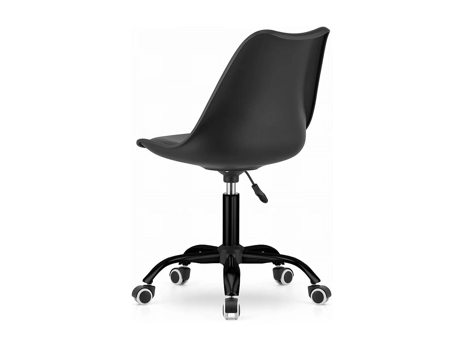 Fauteuil pivotant Valora ANDRIA, base noire, siège de bureau réglable