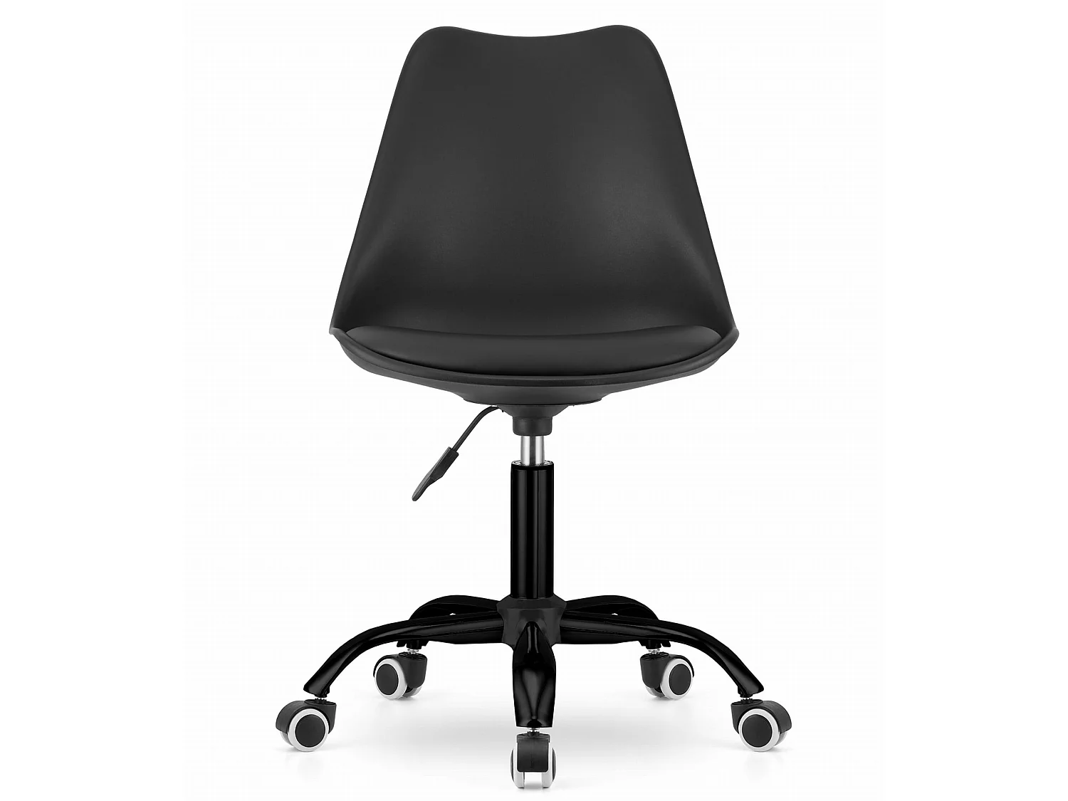 Fauteuil pivotant Valora ANDRIA, base noire, siège de bureau réglable