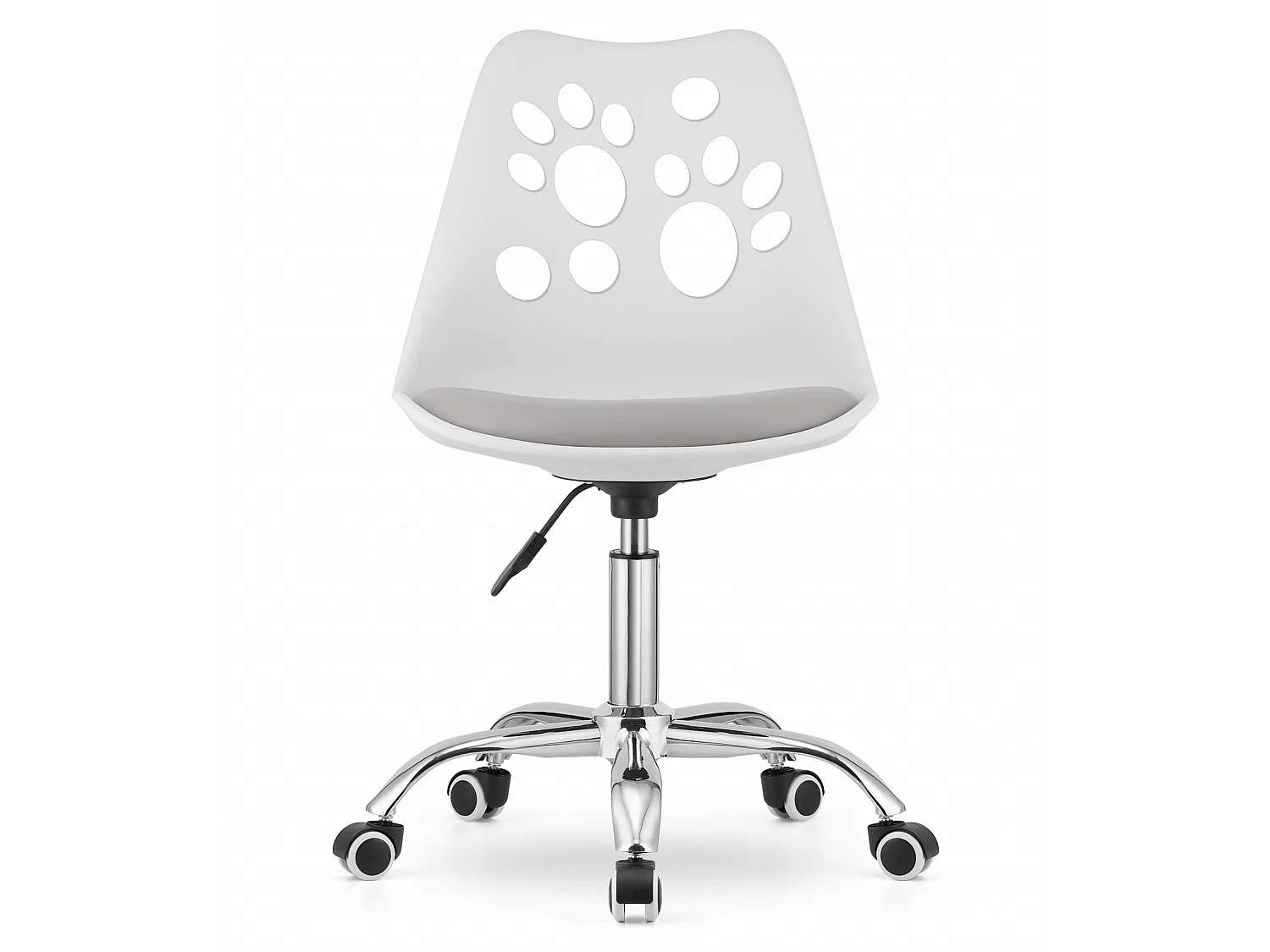 Fauteuil pivotant ergonomique Valora PRINT blanc et gris pour bureau à domicile