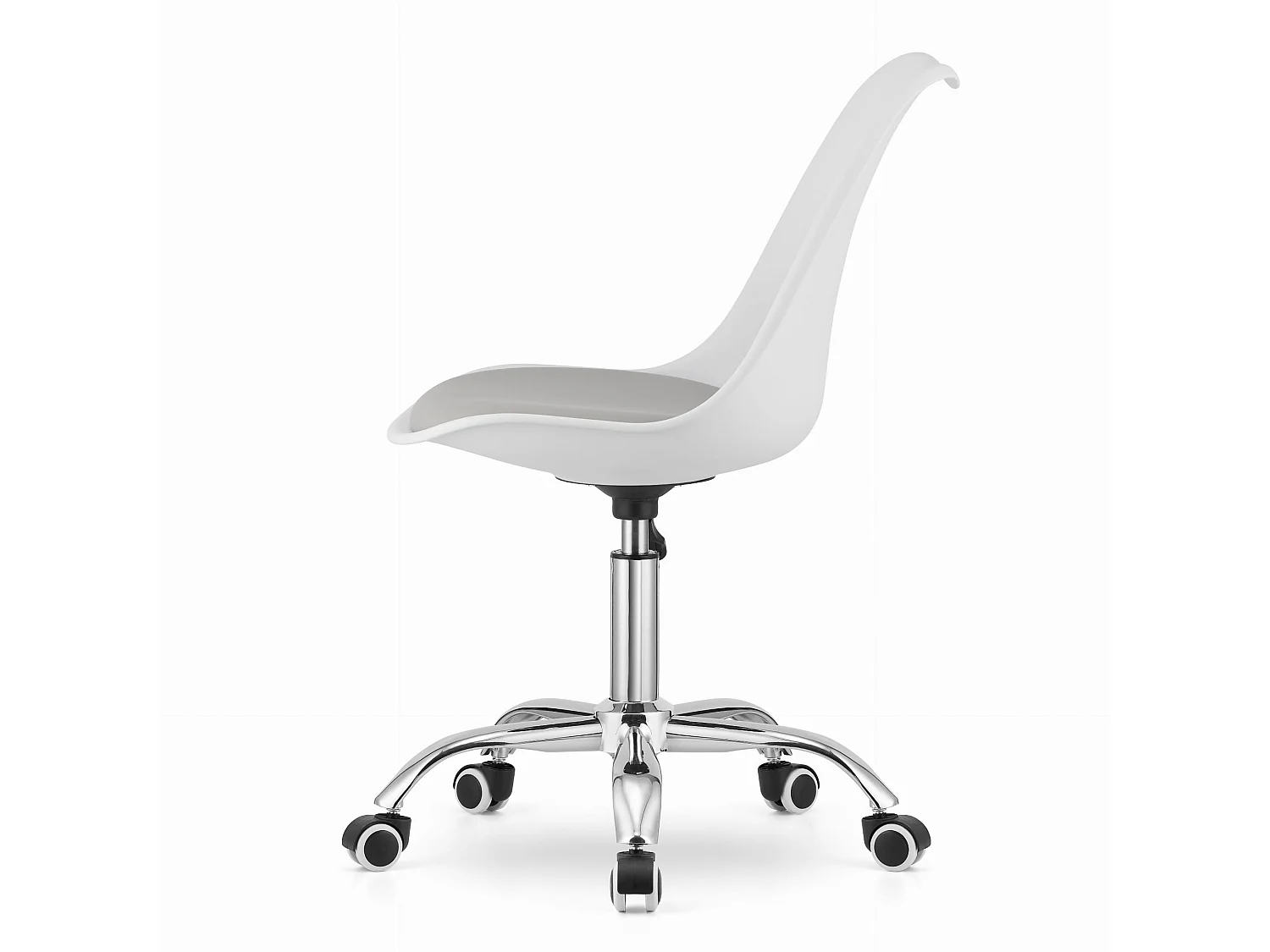 Fauteuil pivotant Valora VIRO blanc et gris, design ergonomique pour bureau