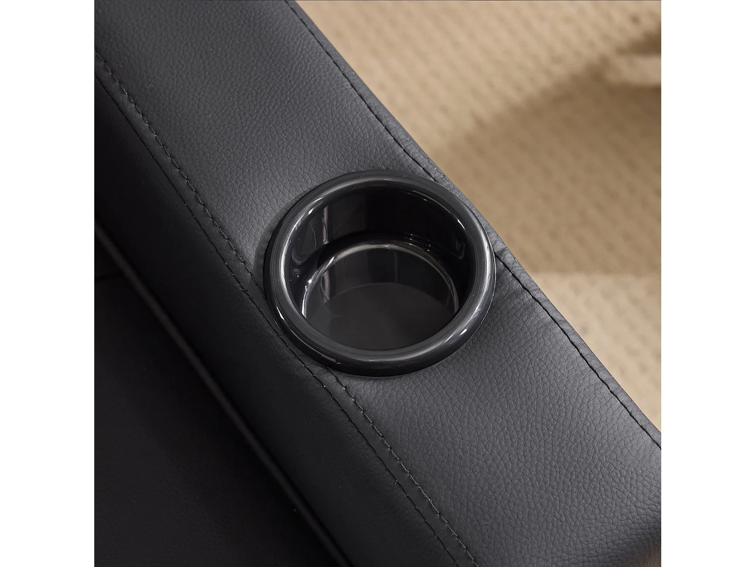 Canapé-lit 1 place extensible 3-en-1 avec porte-gobelet et port USB – Fauteuil, chaise longue et lit pratique, idéal pour petits espaces