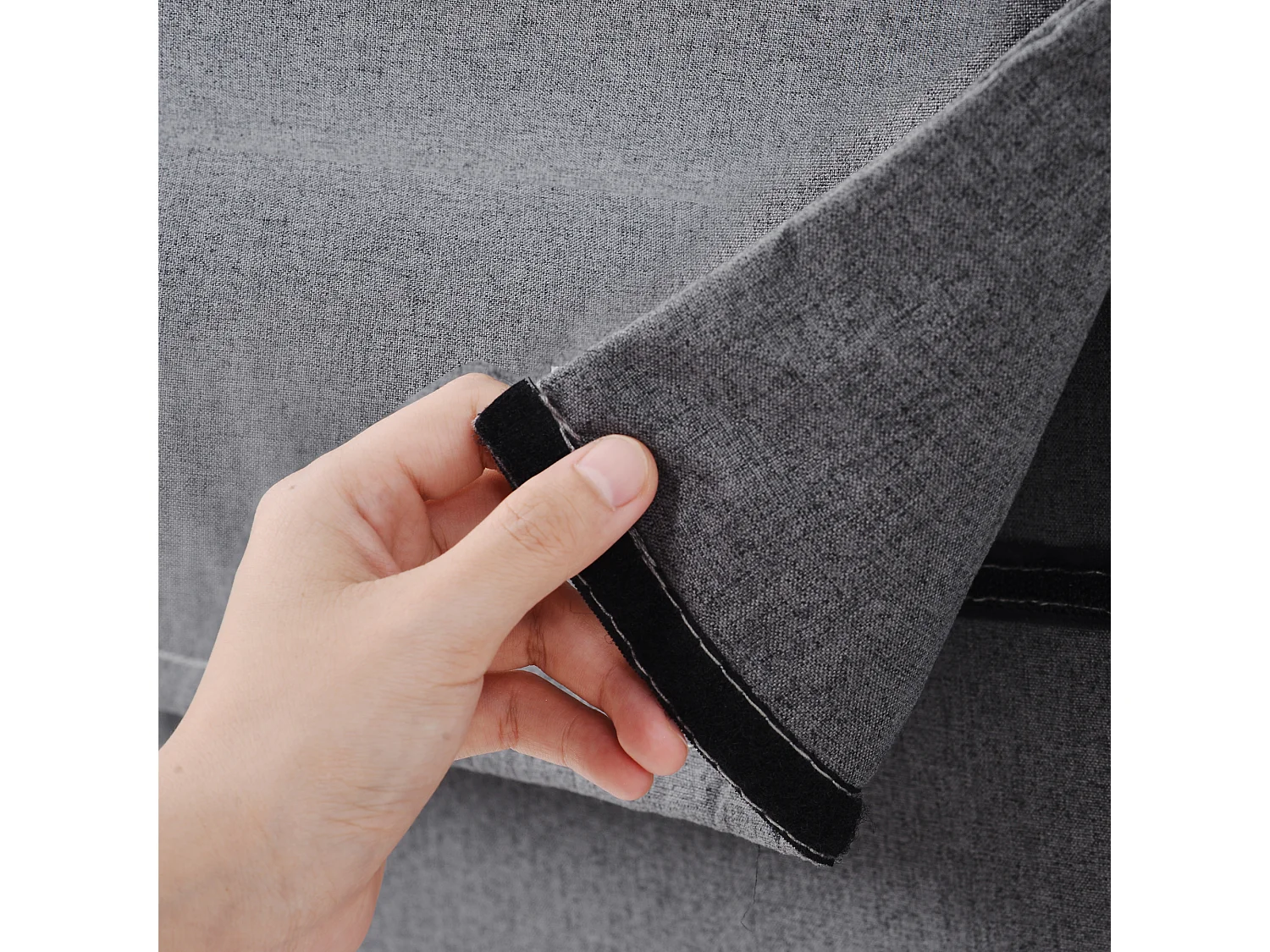 Fauteuil-lit convertible avec dossier réglable 6 positions, coussin inclus et assise rembourrée, idéal pour maison ou bureau