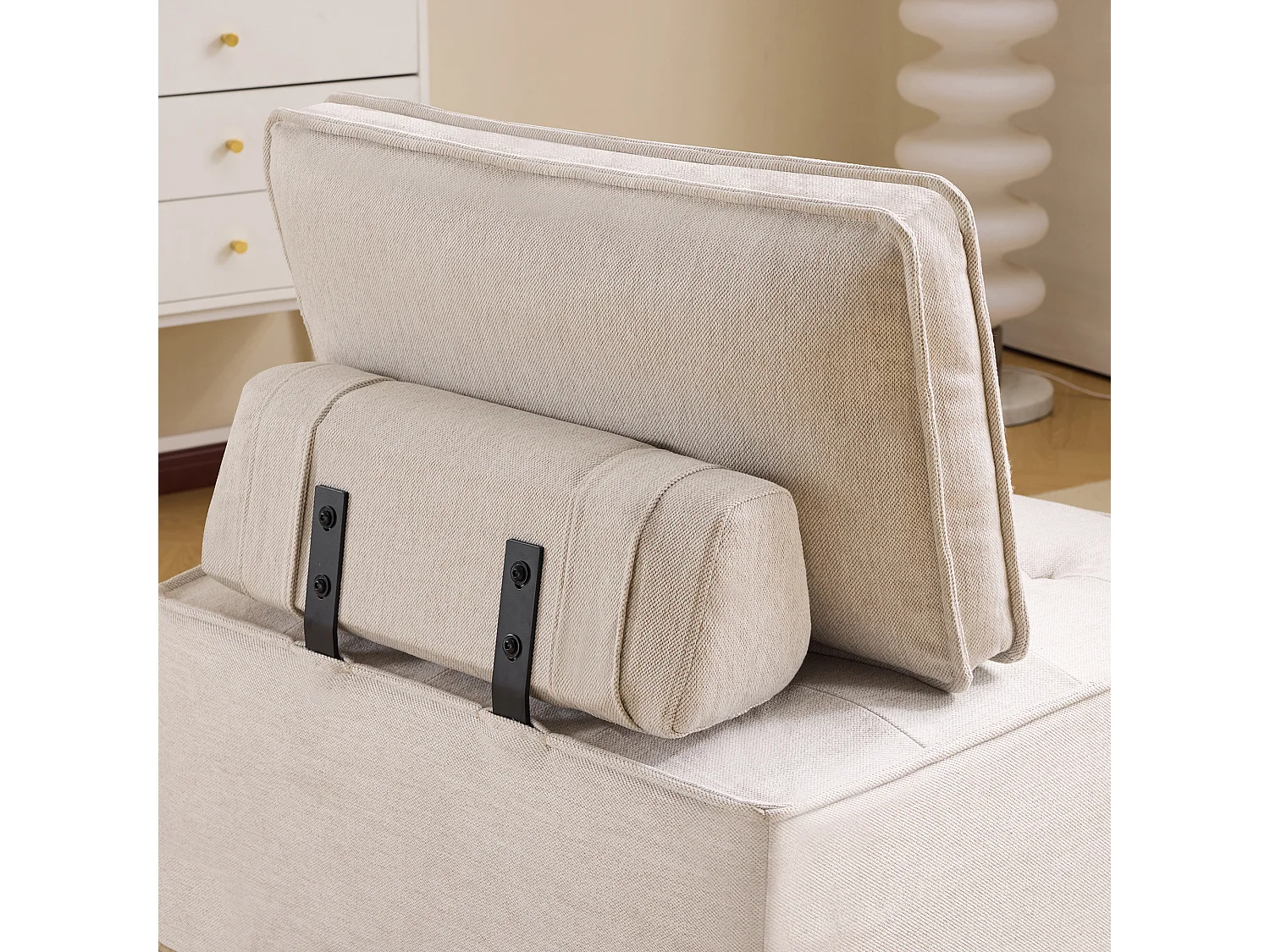 Fauteuil simple compact – Petit canapé pour salon, chambre, chambre d’amis ou chambre d’enfant, confortable et pratique