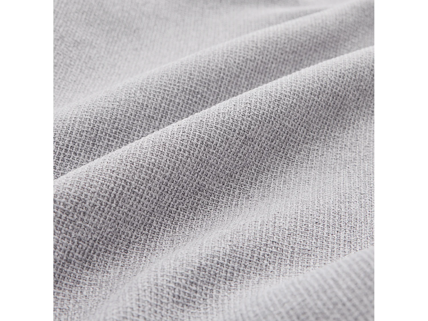 Canapé 4 places en lin avec console, 2 porte-gobelets, 2 ports USB et 4 coussins, design simple pour salon, appartement ou bureau