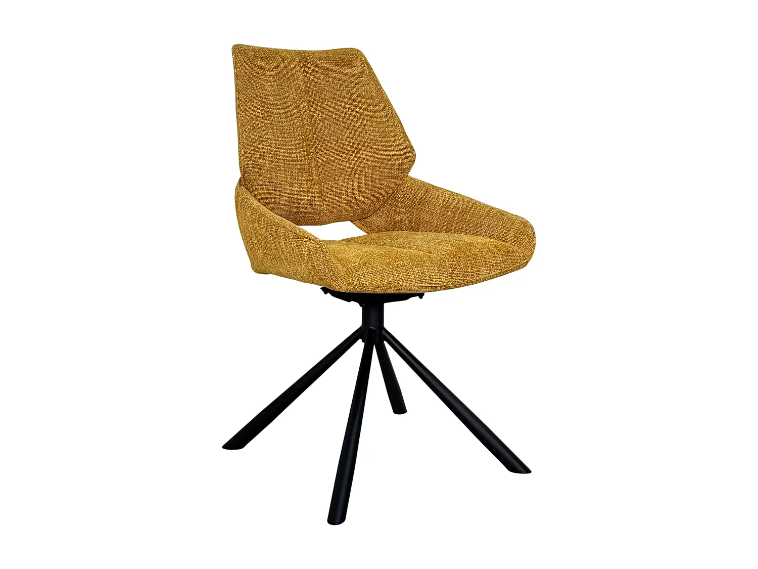 Chaise pivotante ocre assise baquet (lot de 2) LIGURIE