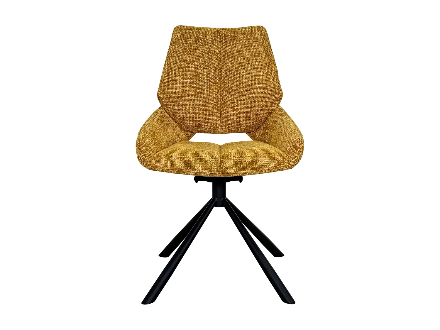 Chaise pivotante ocre assise baquet (lot de 2) LIGURIE