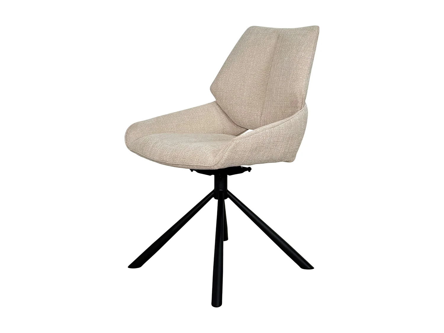 Chaise pivotante beige assise baquet (lot de 2) LIGURIE