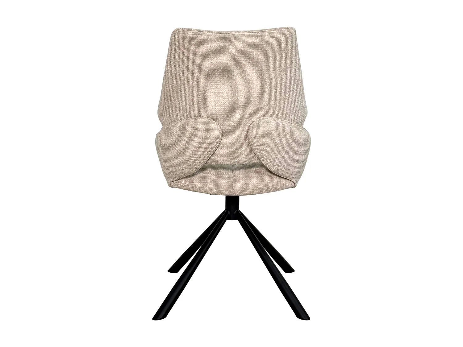 Chaise pivotante beige assise baquet (lot de 2) LIGURIE