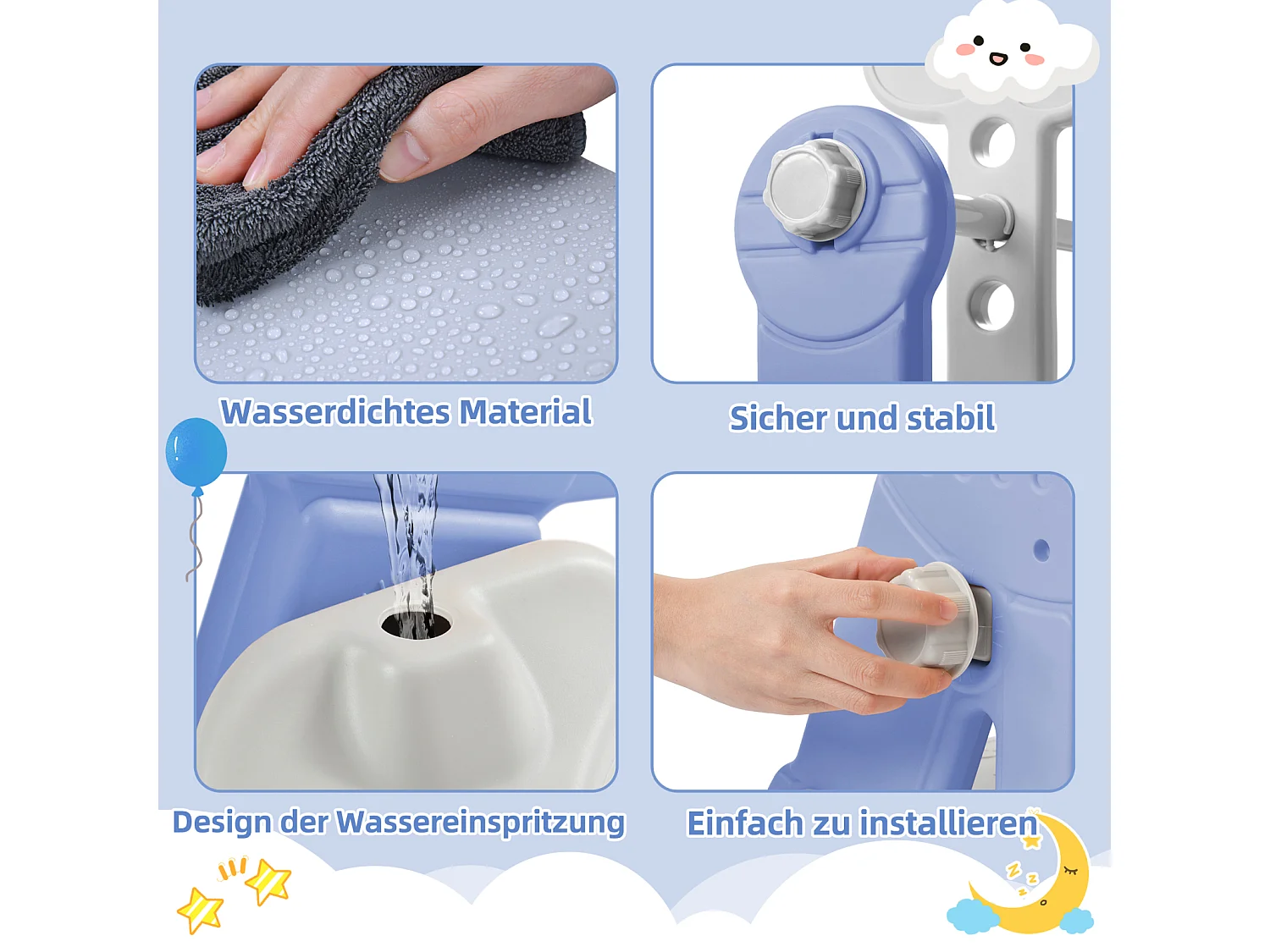 Toboggan pour enfants, toboggan balançoire 4 en 1 avec panier de basket, échelle d'escalade, toboggan de jardin pour une utilisation intérieure et extérieure