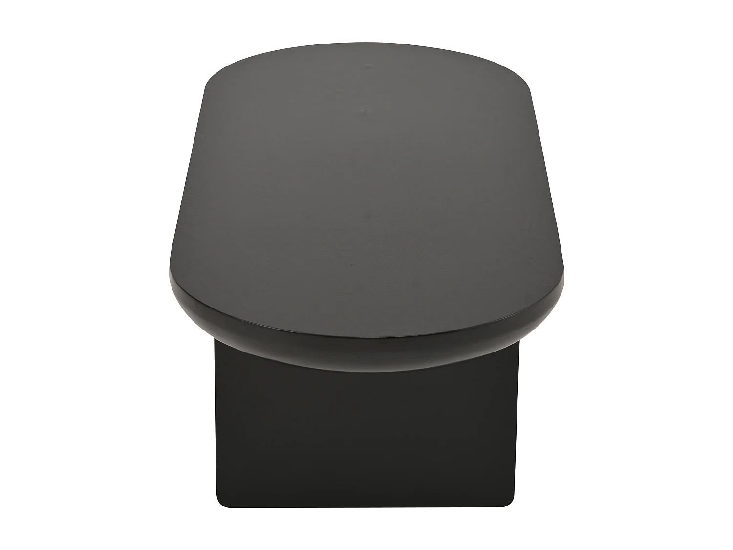 Salontafel met ovaal blad - Bijzettafel voor woonkamer, slaapkamer - Zwart