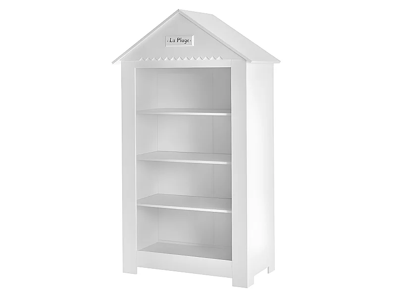 Bibliothèque large Marsylia MDF Blanc