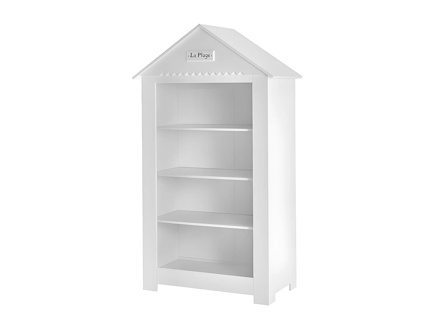 Bibliothèque large Marsylia MDF Blanc