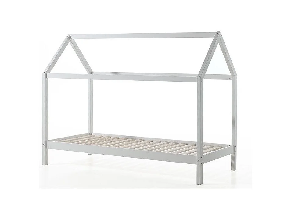 Lit Enfant Cabane "Dallas" 90x200cm Blanc