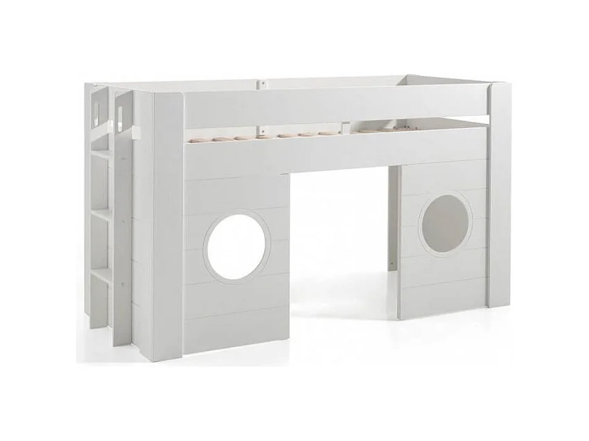 Lit Combiné Enfant "Freya" 90x200cm Blanc