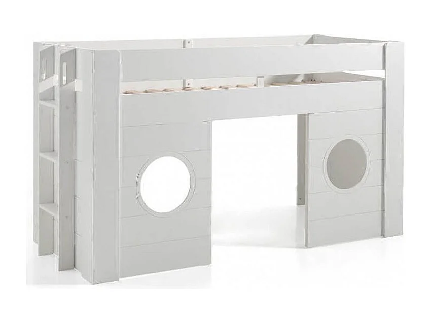 Lit Combiné Enfant "Freya" 90x200cm Blanc