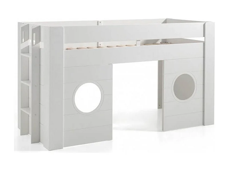 Lit Combiné Enfant "Freya" 90x200cm Blanc