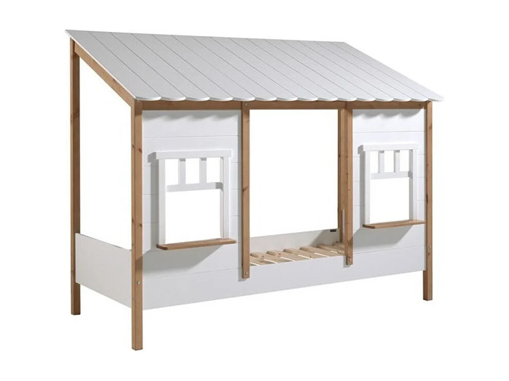 Lit Cabane Enfant "Housebed IV" 90x200cm Blanc
