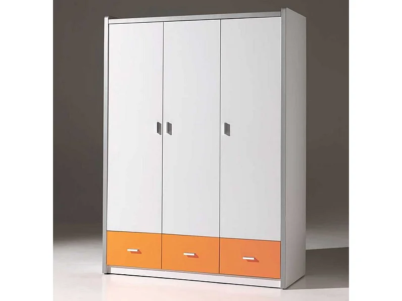 Armoire 3 Portes "Bonny" 202cm Orange