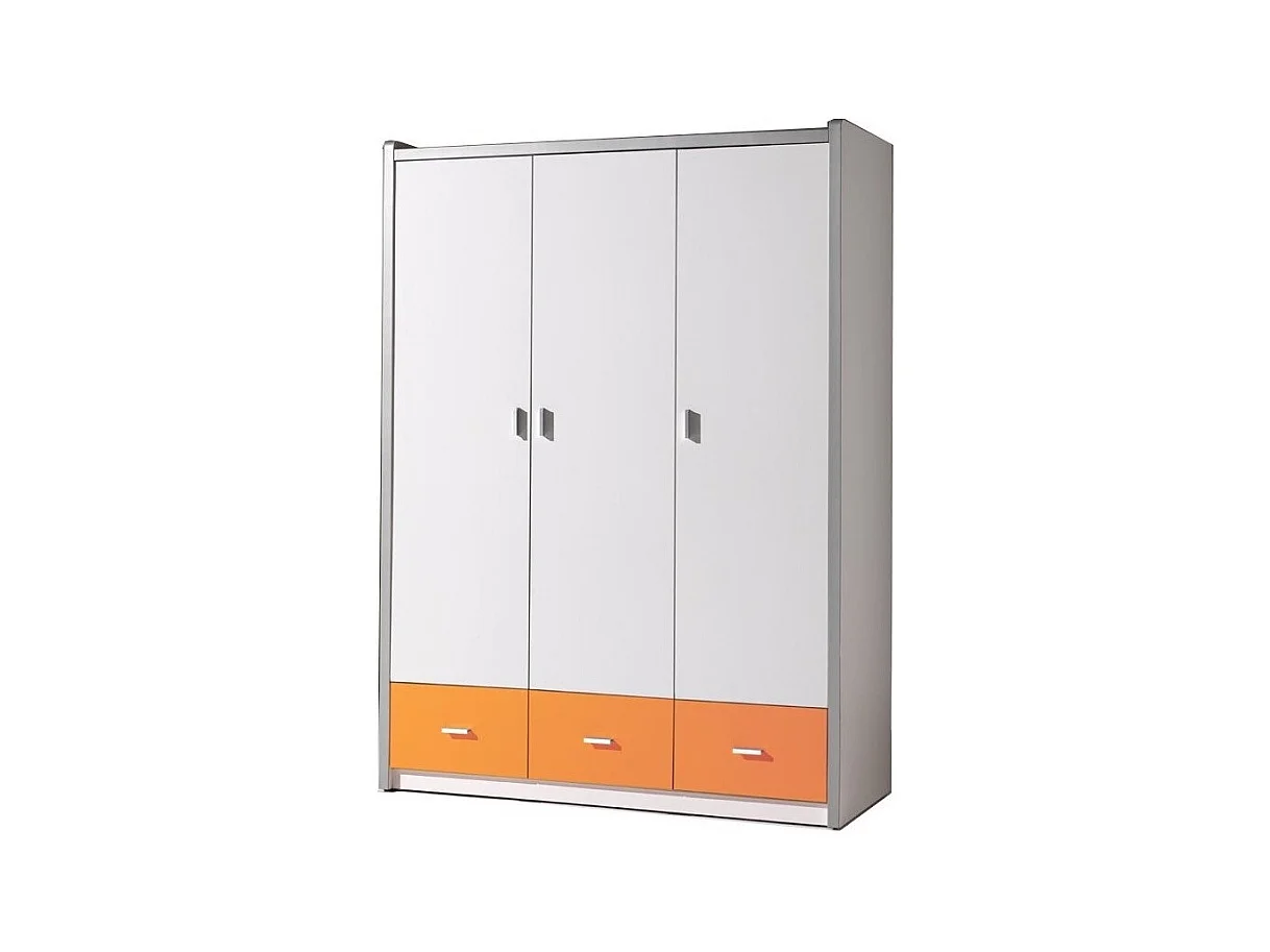 Armoire 3 Portes "Bonny" 202cm Orange