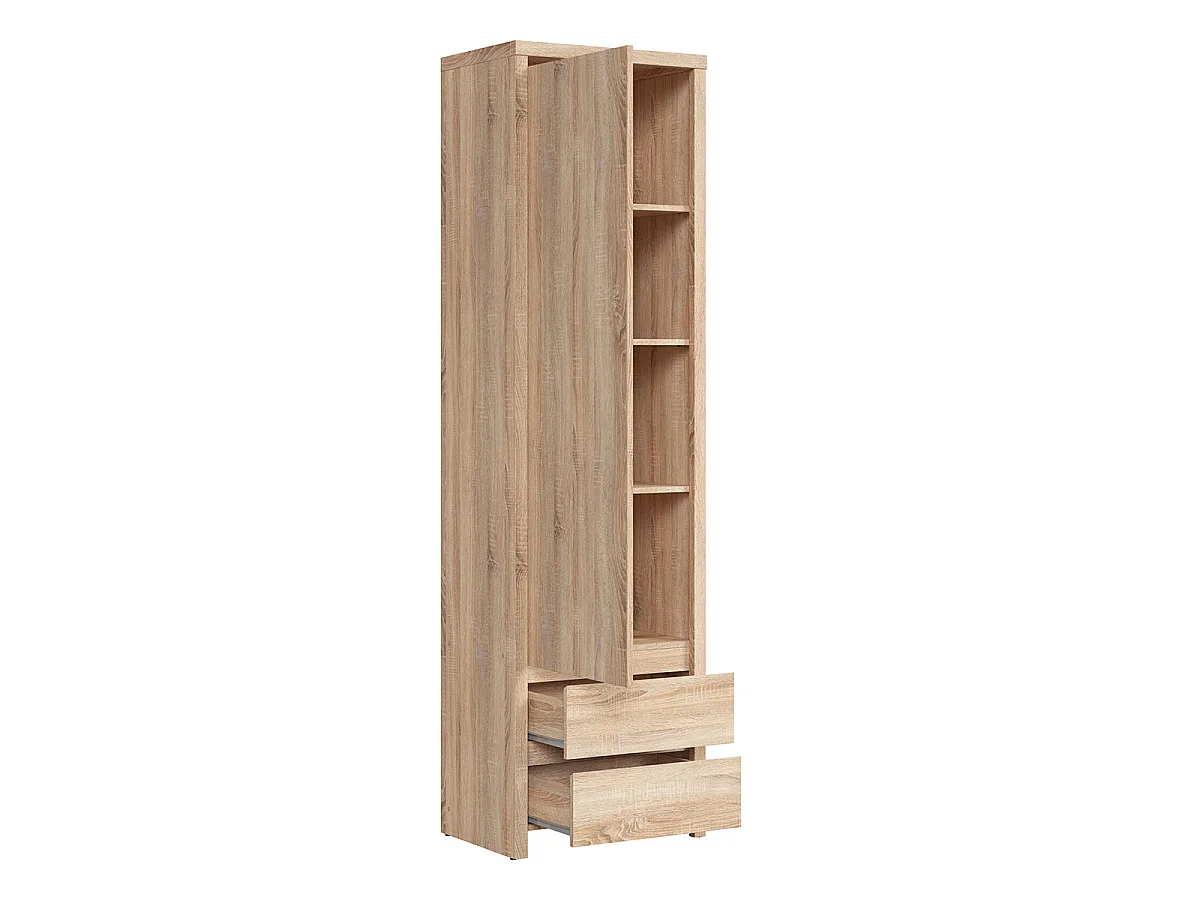 Armario columna 1 puerta 2 cajones Soren Madera