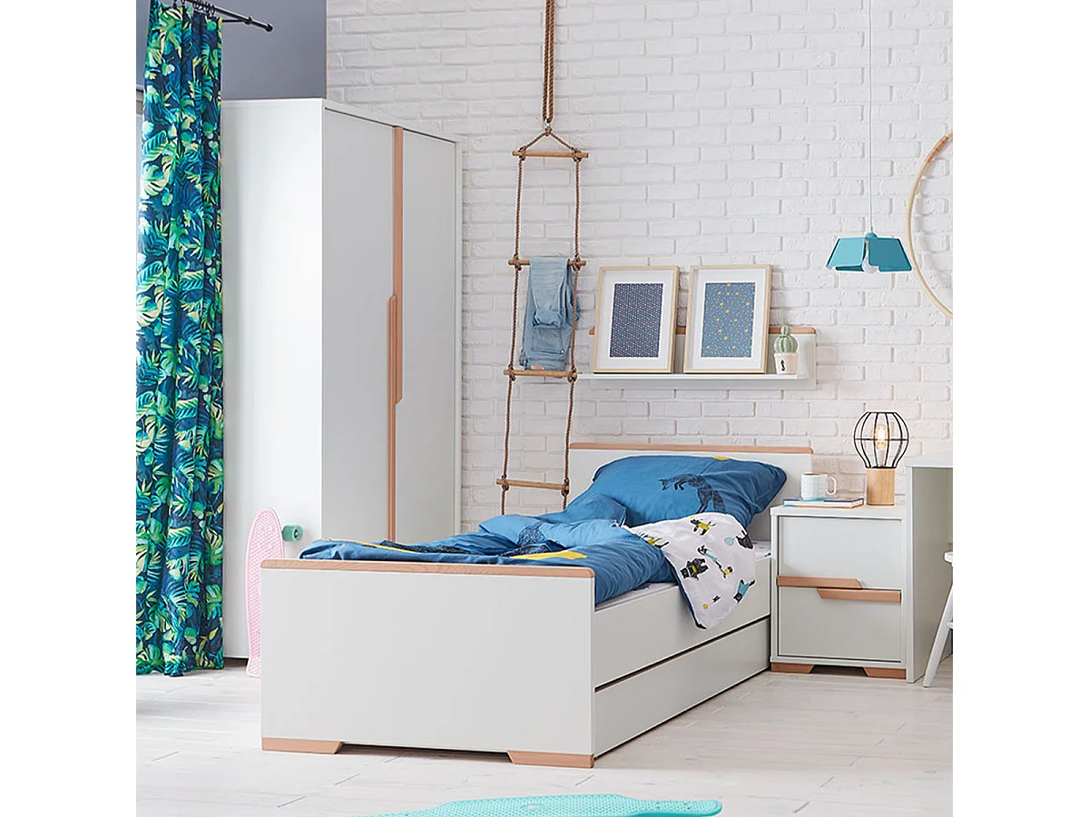 Armoire Snap Blanc et bois