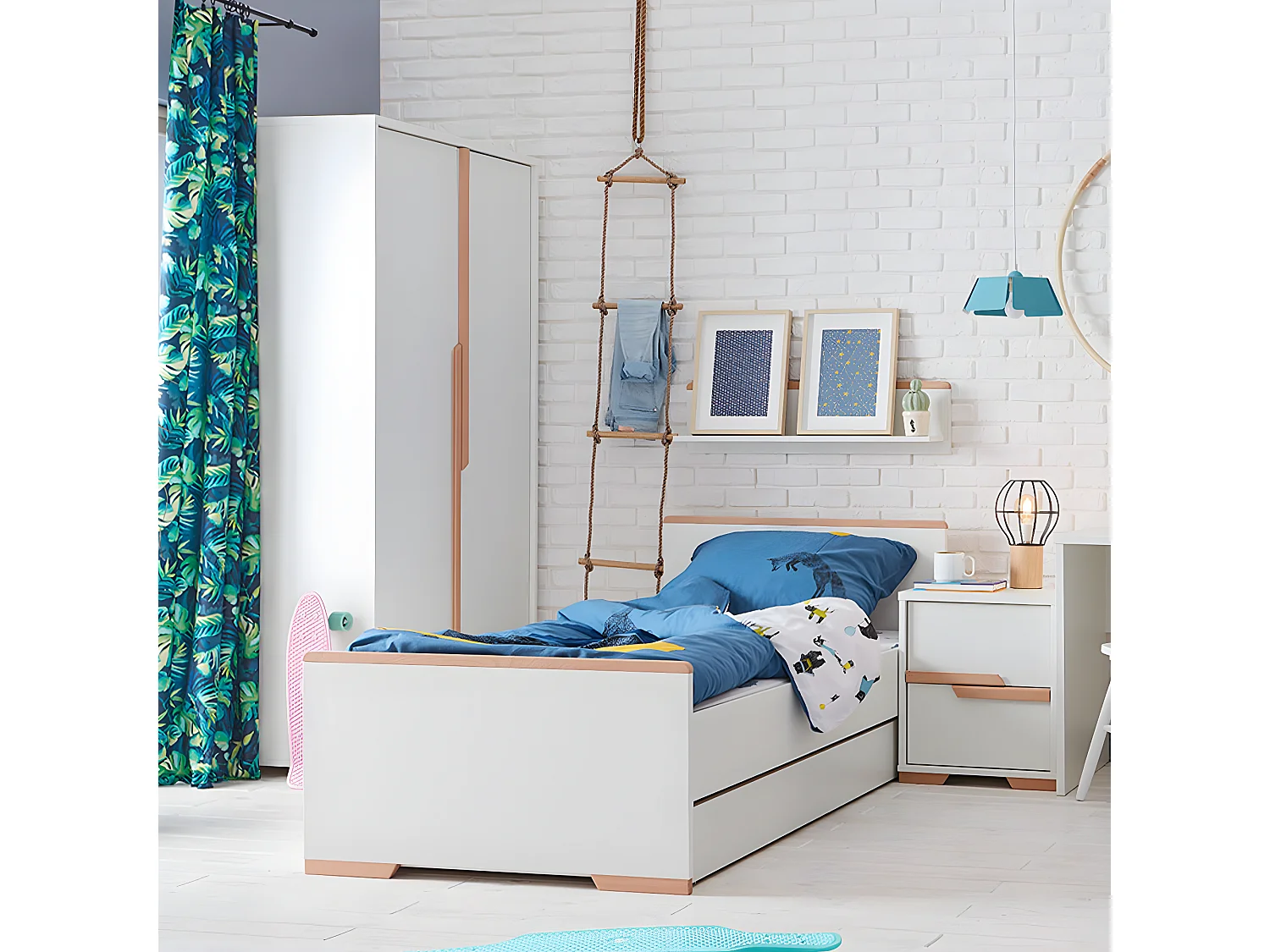 Armoire Snap Blanc et bois