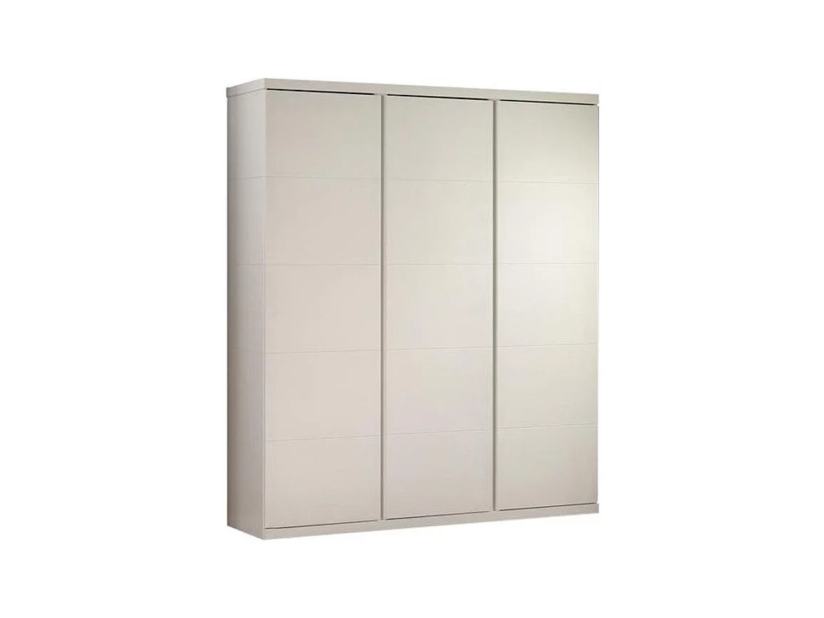 Armario 3 puertas madera lacada blanca Lara