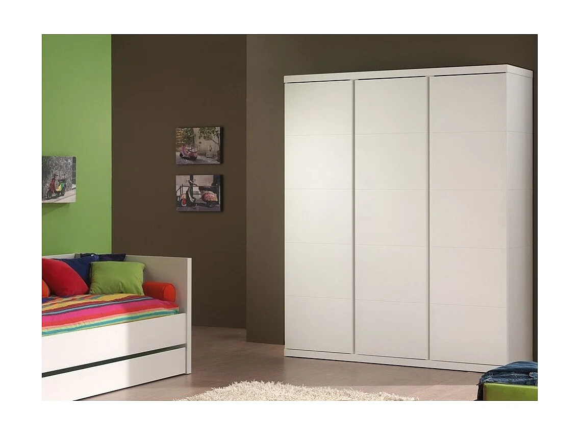 Armoire 3 Portes "Lara" 204cm Blanc