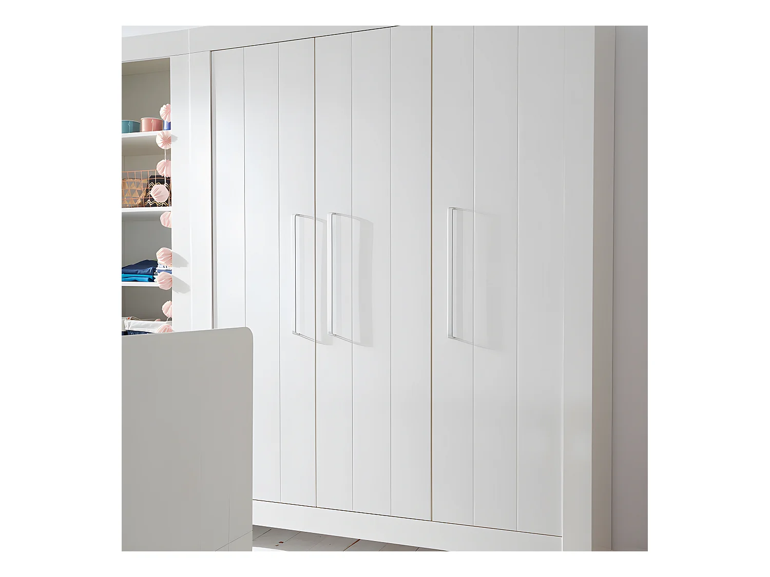Armoire 3 portes Calmo Blanc