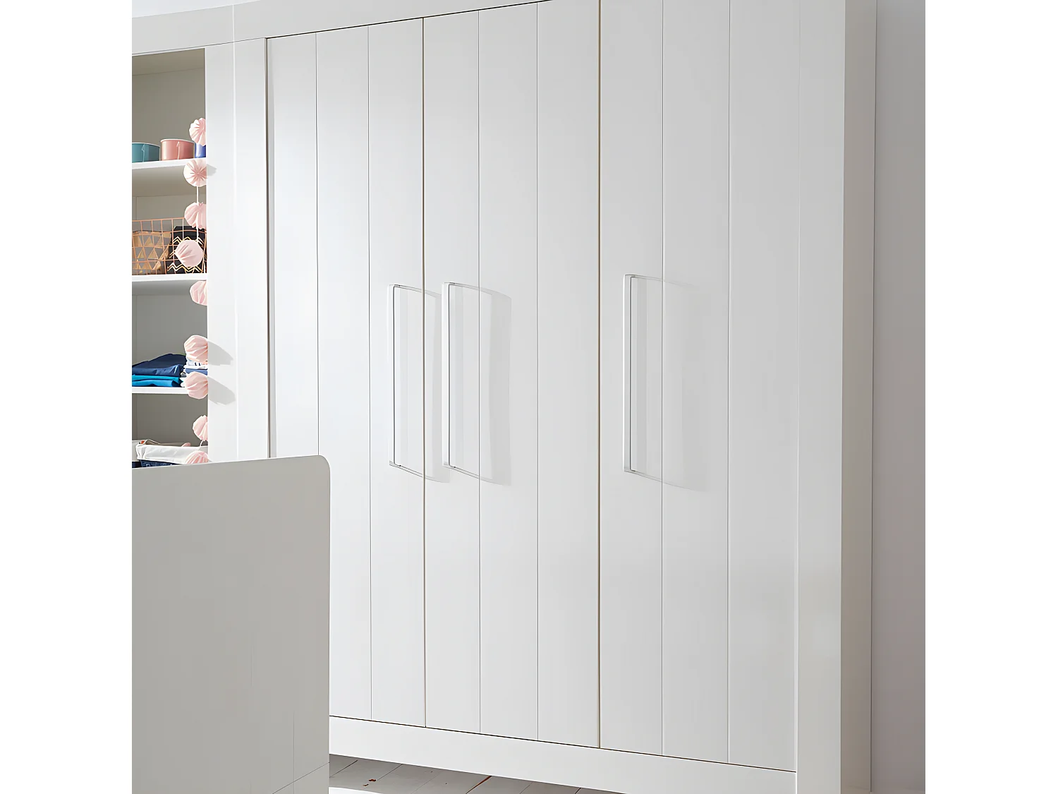 Armoire 3 portes Calmo Blanc