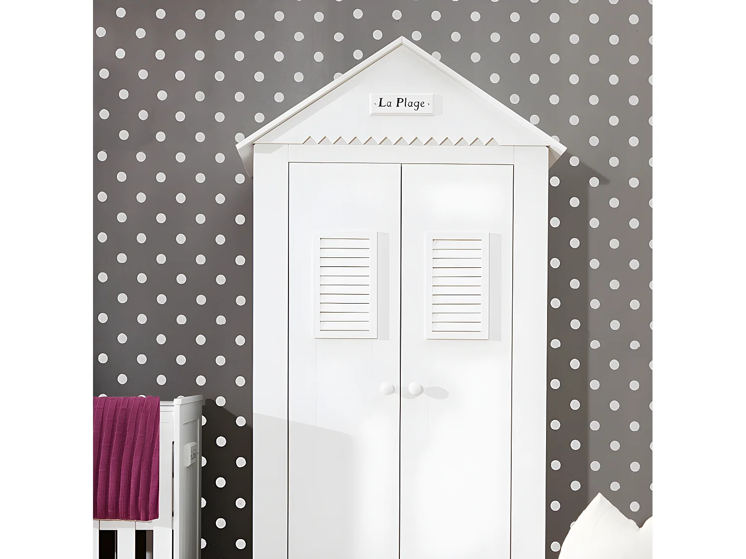 Armoire Marsylia MDF Blanc