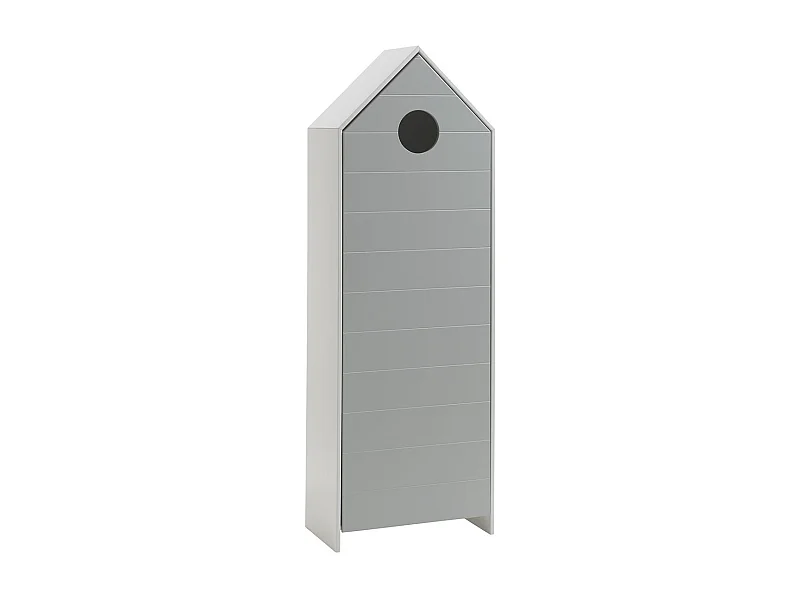 Armoire Enfant 4 Niveaux "Casami" 171cm Gris