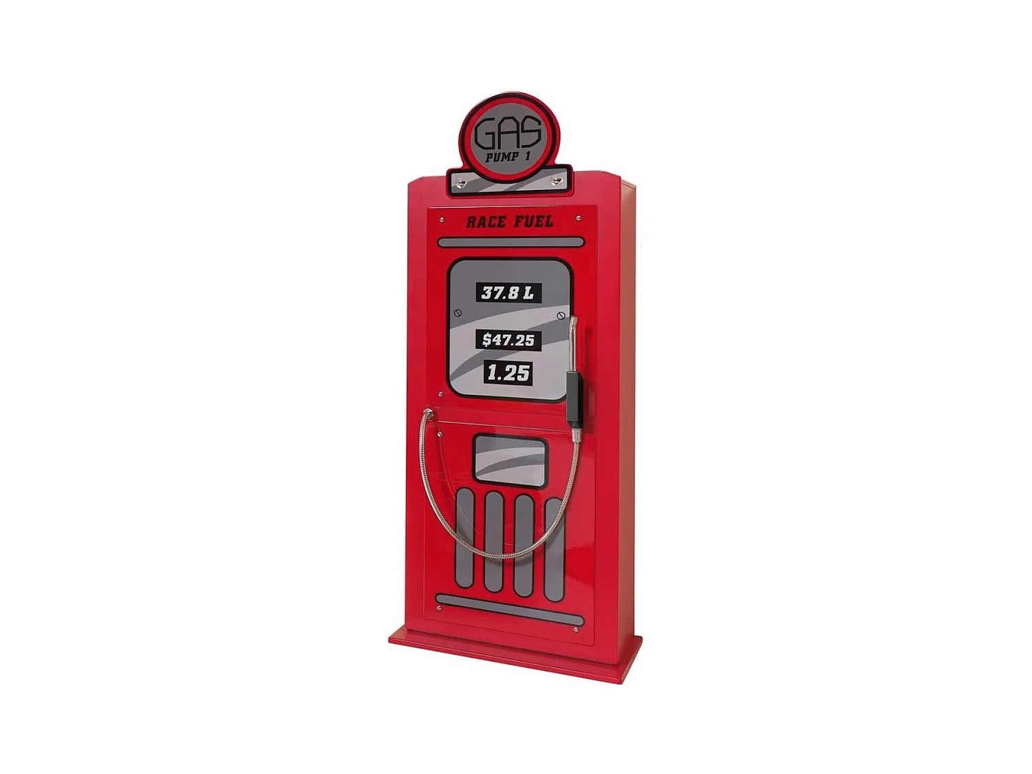 Armoire 1 Porte "Pompe à Essence" 50cm Rouge