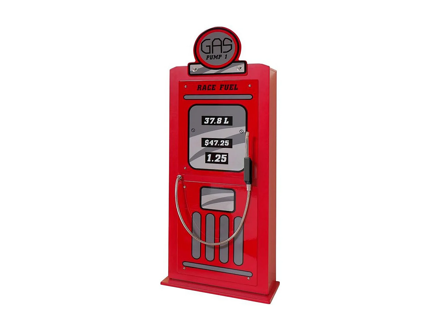 Armoire 1 Porte "Pompe à Essence" 50cm Rouge