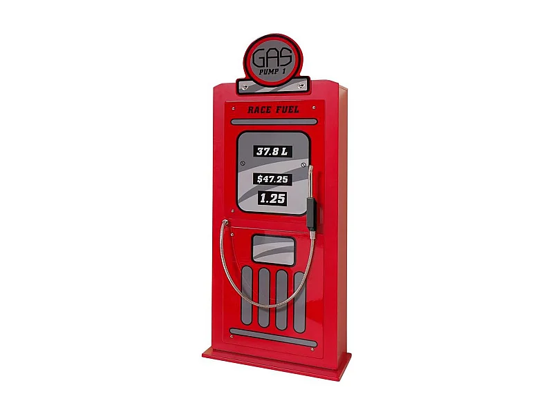 Armoire 1 Porte "Pompe à Essence" 50cm Rouge