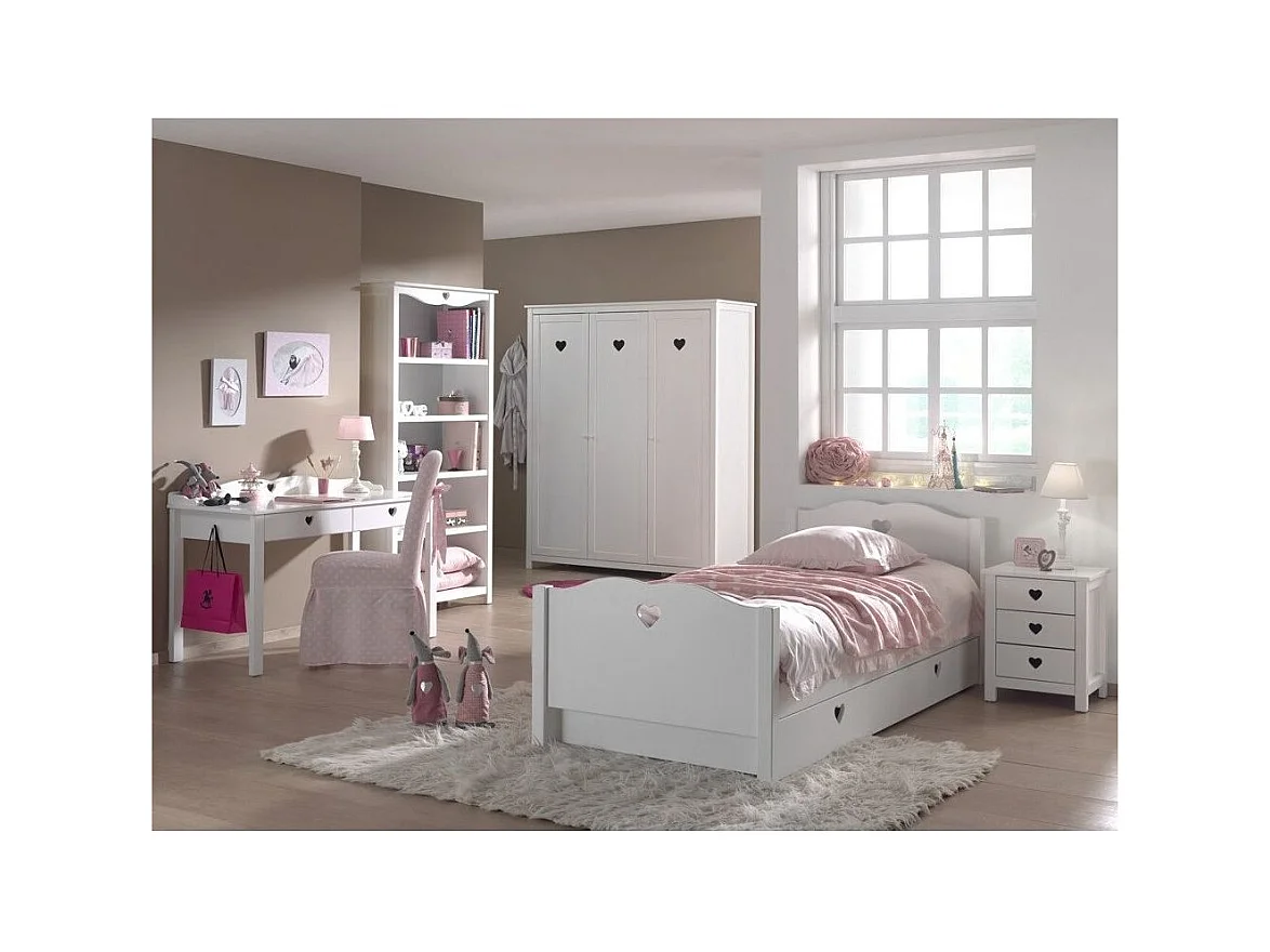 Armoire 3 Portes "Amori" 190cm Blanc