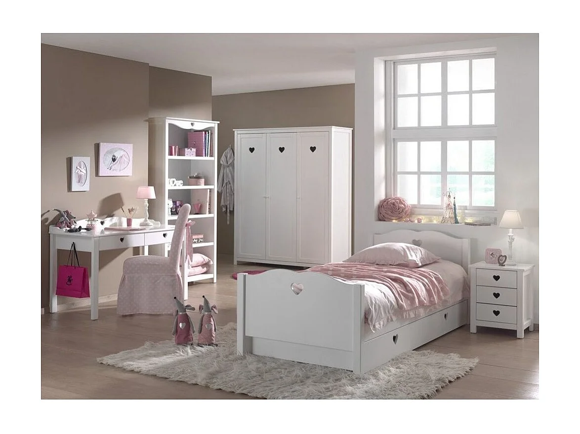 Armoire 3 Portes "Amori" 190cm Blanc